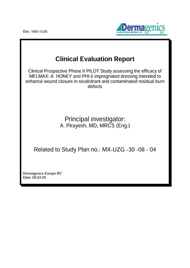 Burns Clinical Evaluation Report 0001